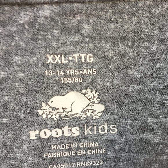 ROOTS pink & grey baseball tee - size XXL - Picture 4 of 7